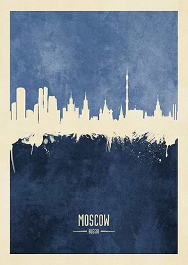 Moscow Russia Skyline