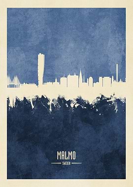 Malmo Sweden Skyline