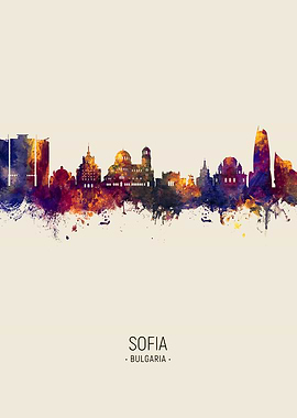 Sofia Bulgaria Skyline