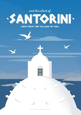 Santorini Fira Village