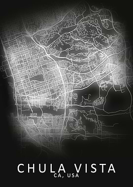 Chula Vista USA City Map