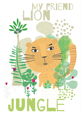jungle lion my friend