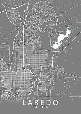 Laredo TX USA City Map