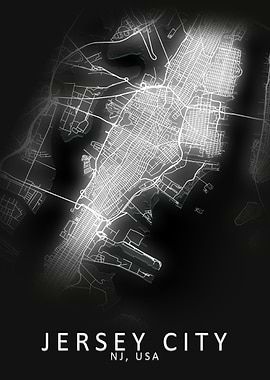 Jersey City USA City Map