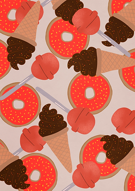 Fast food decor pattern I
