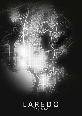 Laredo TX USA City Map