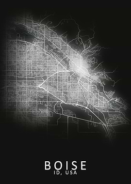 Boise ID USA City Map