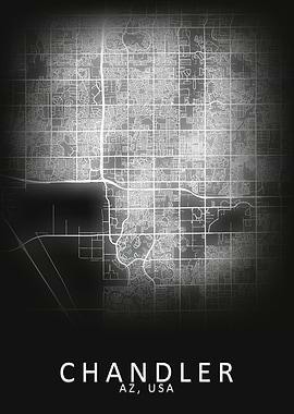 Chandler AZ USA City Map