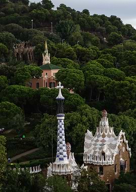 Park Guell after rain