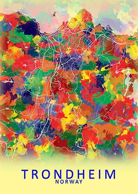 Trondheim Norway City Map