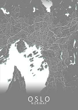 Oslo Norway City Map