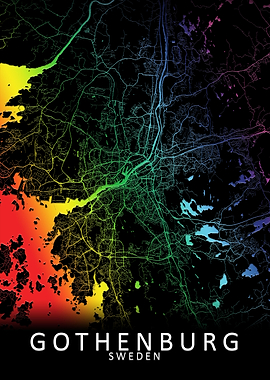 Gothenburg Sweden City Map