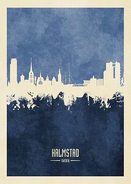 Halmstad Sweden Skyline