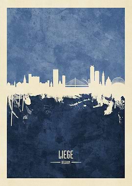 Liege Belgium Skyline