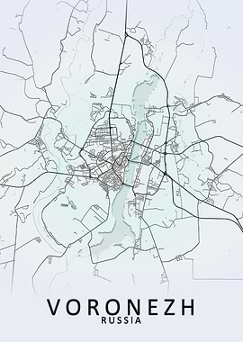 Voronezh Russia City Map