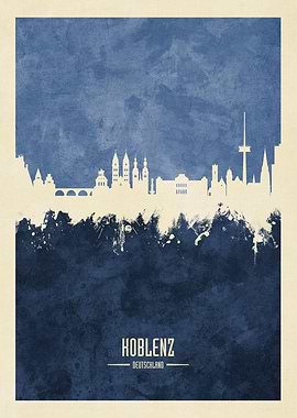 Koblenz Germany Skyline