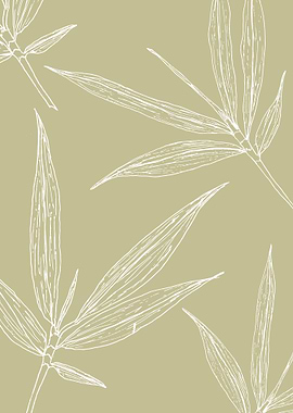 Collage hojas y lineas