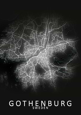 Gothenburg Sweden City Map