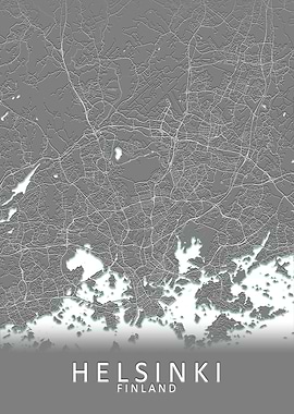 Helsinki Finland City Map