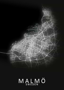 Malmo Sweden City Map