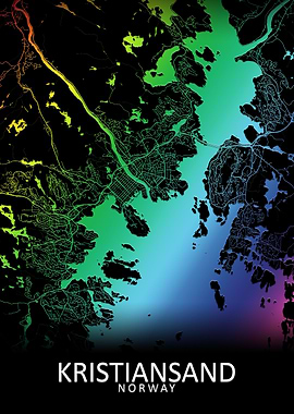 Kristiansand City Map