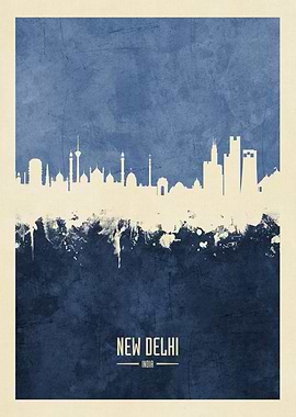 New Delhi India Skyline