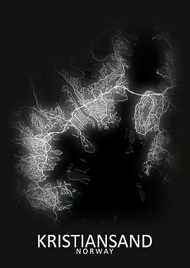 Kristiansand City Map