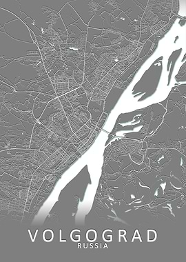 Volgograd Russia City Map