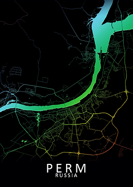 Perm Russia City Map