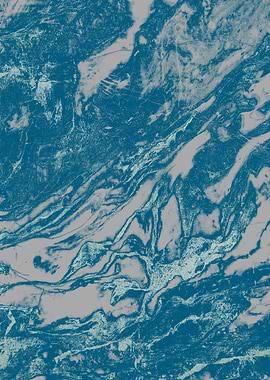 Ice and Silver Marble