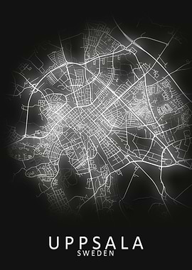Uppsala Sweden City Map