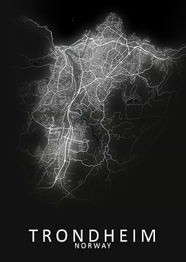 Trondheim Norway City Map