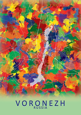 Voronezh Russia City Map