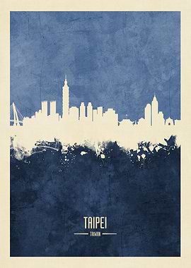 Taipei Taiwan Skyline