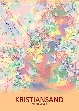 Kristiansand City Map