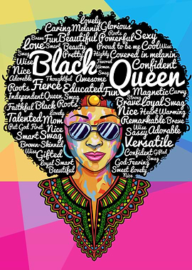 Dashiki Black Queen Afro