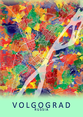 Volgograd Russia City Map