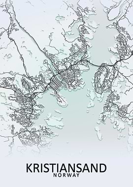 Kristiansand City Map