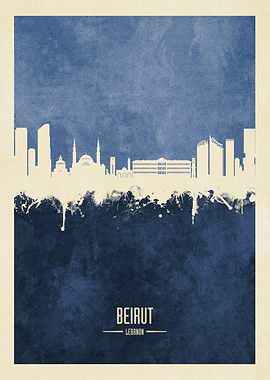 Beirut Lebanon Skyline