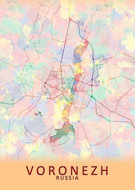Voronezh Russia City Map
