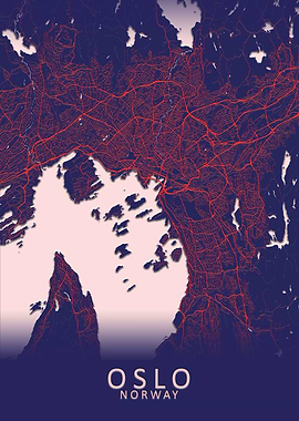 Oslo Norway City Map