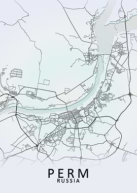 Perm Russia City Map