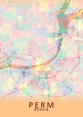 Perm Russia City Map