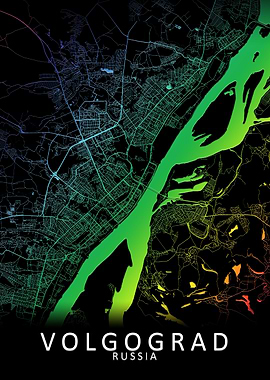 Volgograd Russia City Map