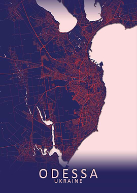 Odessa Ukraine City Map