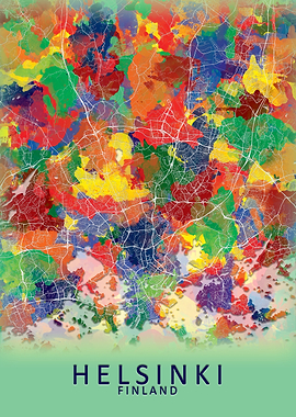 Helsinki Finland City Map