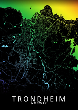 Trondheim Norway City Map