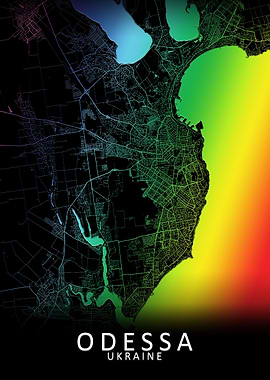 Odessa Ukraine City Map