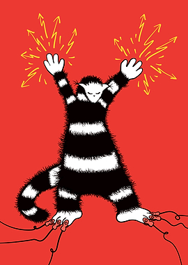 Cool Weird Electro Cat