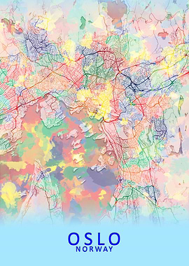 Oslo Norway City Map